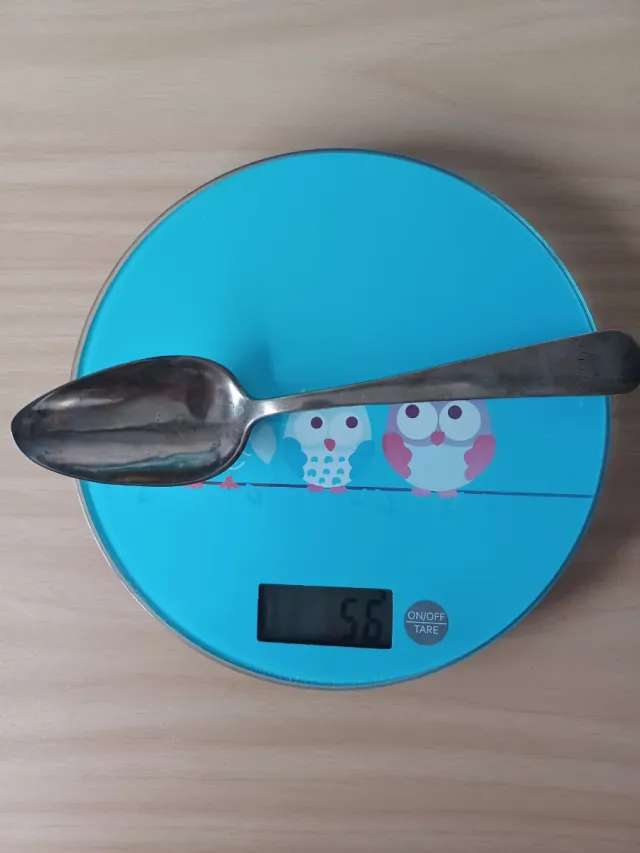 Cuchara de plata antigua