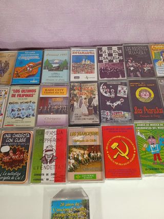 Lote 25 Cassettes Carnaval de Cádiz