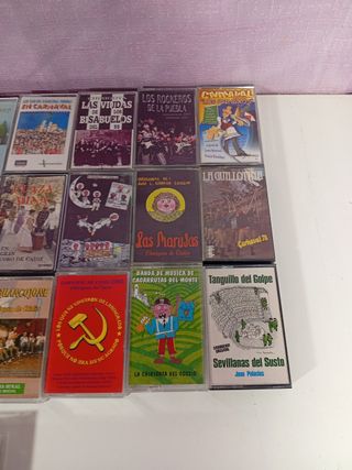 Lote 25 Cassettes Carnaval de Cádiz