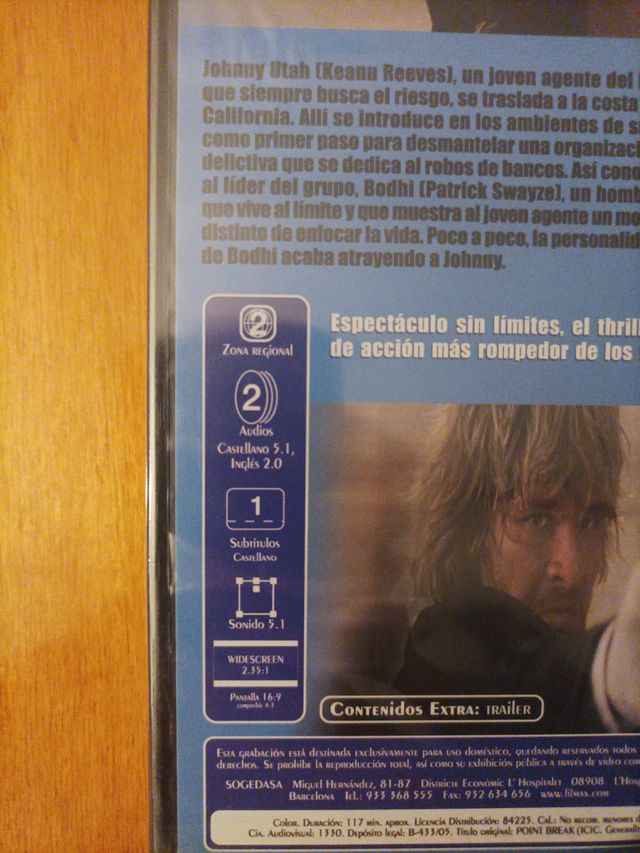 DVD Le Llaman Bodhi - Point Break