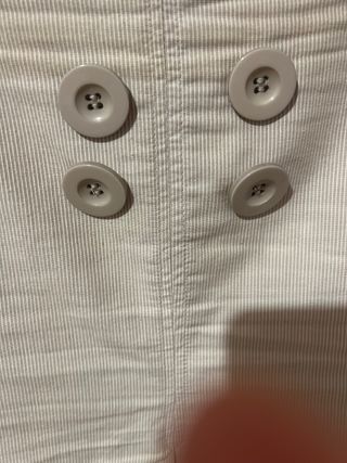 Falda beige de rayas