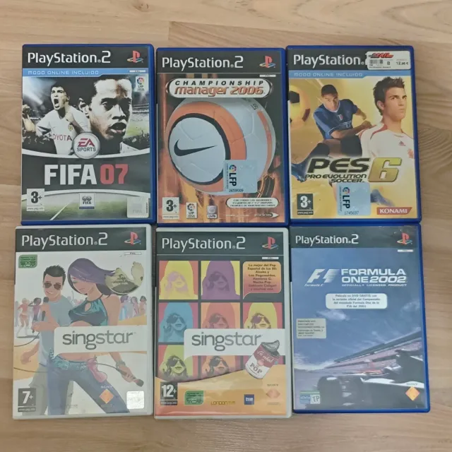 Pack 6 Juegos PlayStation 2