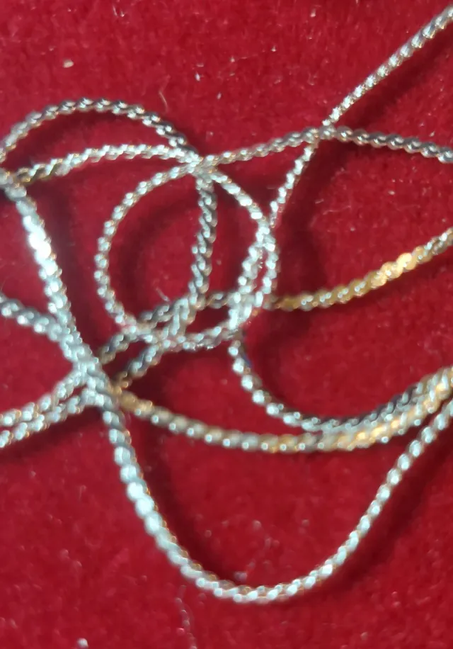 Cadena de 40cm de Plata de Ley 