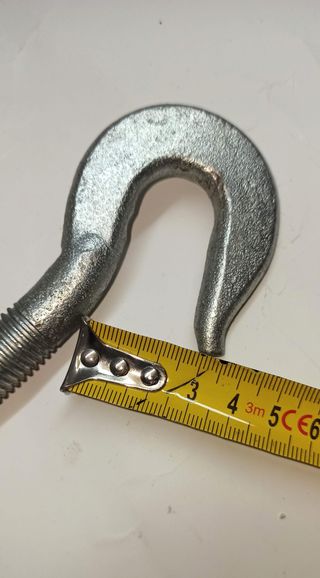 Due Tenditori Tiranti Occhio Gancio Zincato M 16