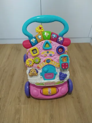 Andador andadin 2 en 1 Vtech Rosa.
