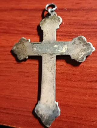 Gran Crucifijo antiguo plata