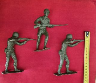 Lotto 3 Soldatini Esercito Americano Vintage