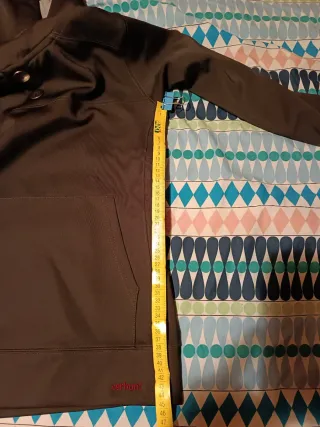 Sudadera con capucha verde mujer