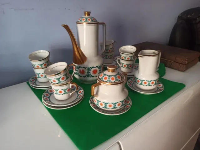 Juego de Café de Porcelana