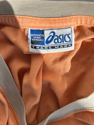 T-Shirt Vintage Asics Lunghe | Colore arancione