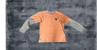 T-Shirt Vintage Asics Lunghe | Colore arancione