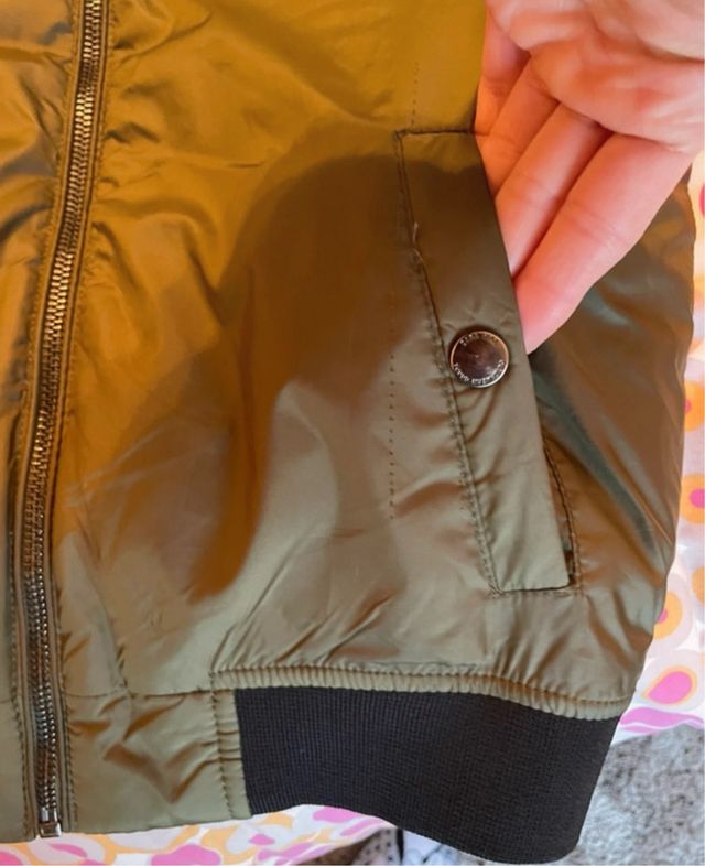 Chaqueta Bomber Zara Niño Verde