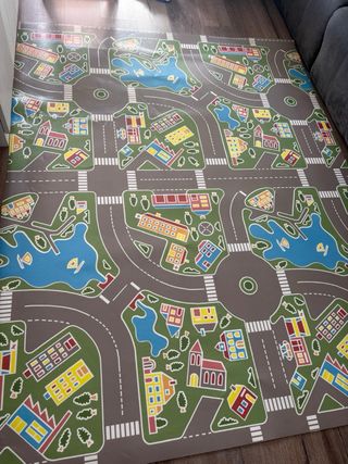 Alfombra infantil ciudad multicolor