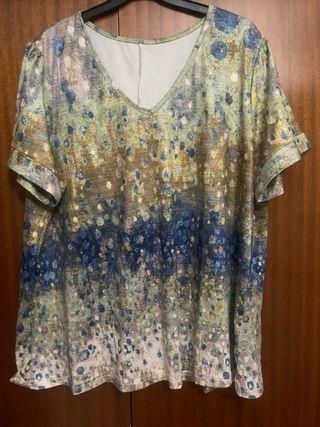 Camiseta SHEIN Estampada Talla Grande