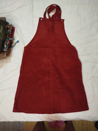 Vestido Peto Pana Rojo Talla 32 Denim Co