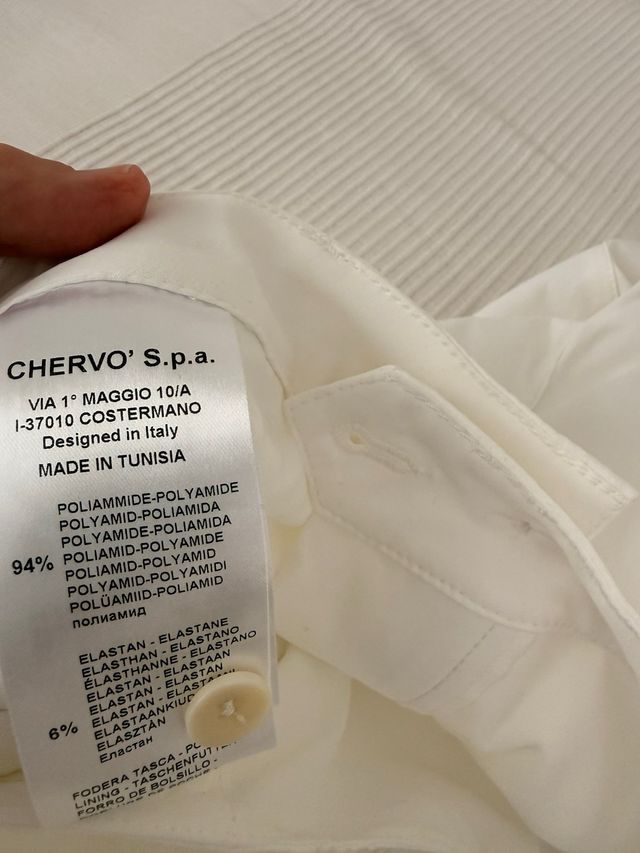 Pantalón golf Chervò Scotch Blanco