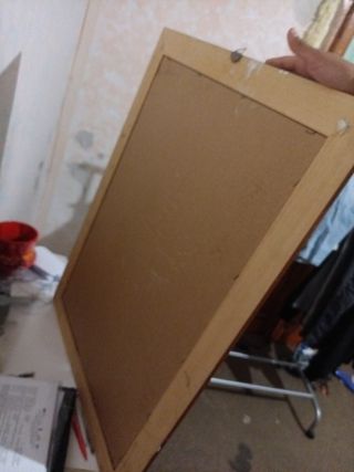 Specchio con cornice in legno