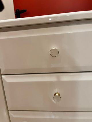 Mueble auxiliar baño blanco lacado