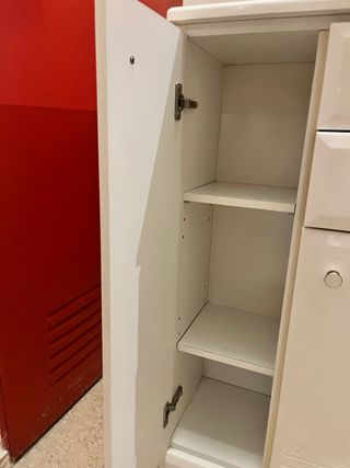 Mueble auxiliar baño blanco lacado