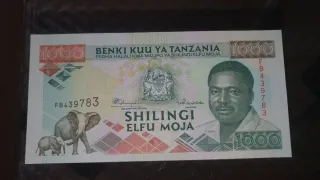 Billete Tanzania 1000