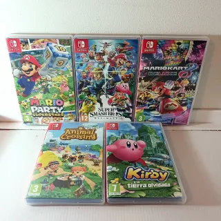 5 Cajas vacías Nintendo Switch