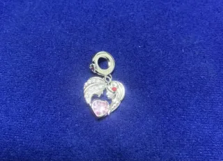 Charm Corazón Hermanas Madre Hija pulsera Pandora