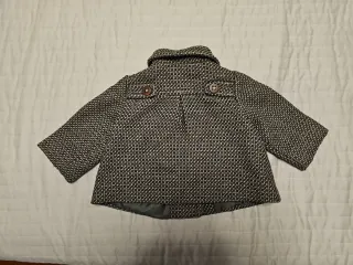 Abrigo bebé niña tweed