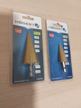 Dos Brocas Cónicas HÖGERT Titanio