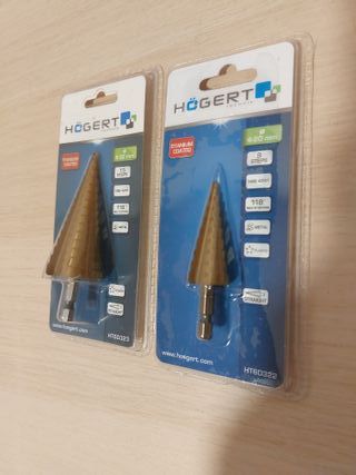 Dos Brocas Cónicas HÖGERT Titanio