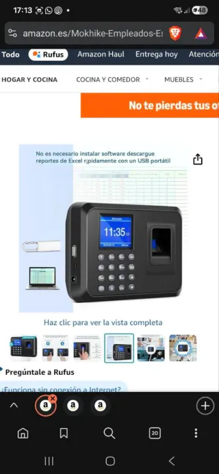 Máquina de fichar Mokhike NUEVA