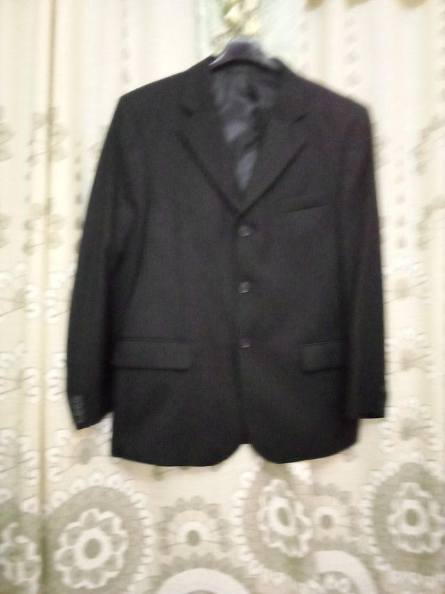 Chaqueta de traje negra para hombre 50/44