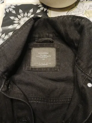 Chaqueta Tejana Negra Oversized