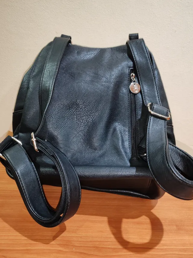 Mochila Piel Bosanova Negra