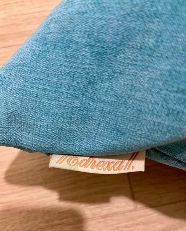 Pack 2 cojines cuadrados azul