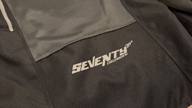 Chaqueta Moto Mujer Negra y Gris