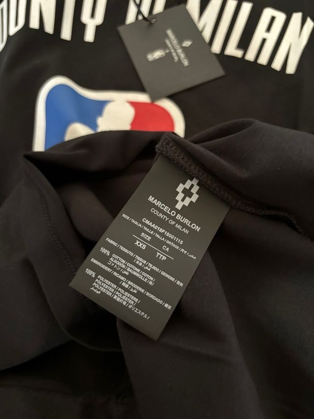 Camiseta Marcelo Burlon NBA Negra