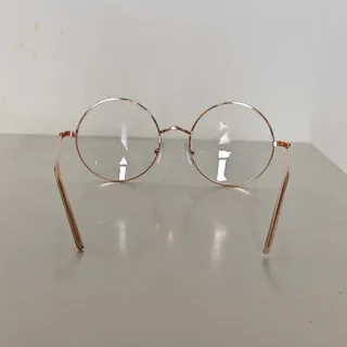 Gafas Redondas Metal Dorado Filtro Azul