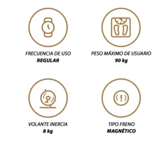 Bicicleta Estática BH Artic sin uso