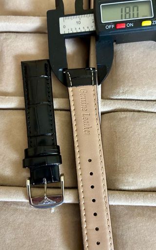 Correa de reloj en piel de becerro para Longines