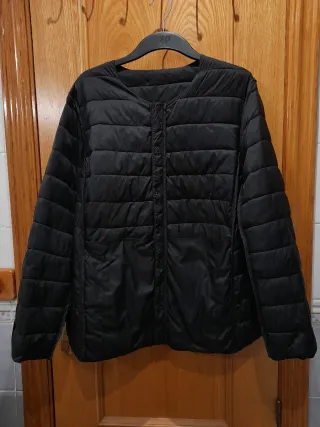 Plumífero ligero mujer T48 negro