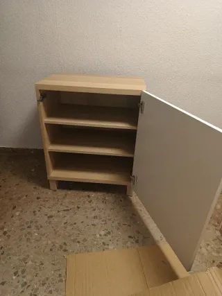 Almacenaje IKEA-BESTA( Roble+Blanco) (1 Puerta)