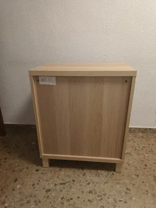 Almacenaje IKEA-BESTA( Roble+Blanco) (1 Puerta)