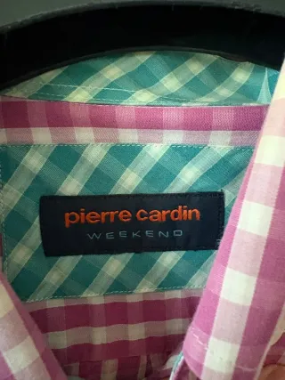 Camisa Pierre Cardin Vichy Morada