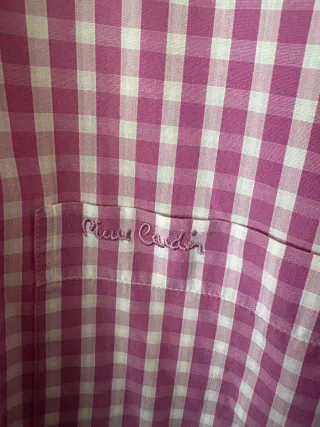 Camisa Pierre Cardin Vichy Morada
