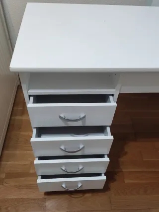 Escritorio blanco 5 cajones