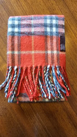 Sciarpa GrigioPerla a quadri