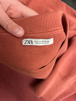 Maglioncino Zara Uomo Rosa Taglia M