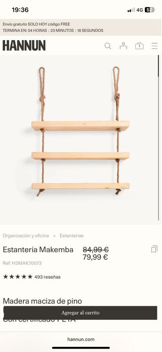 Estantería Makemba HANNUN madera pino