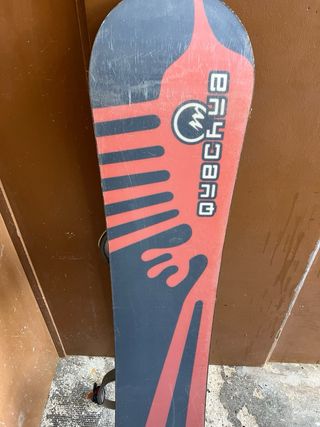 Tabla Snowboard con Fijaciones