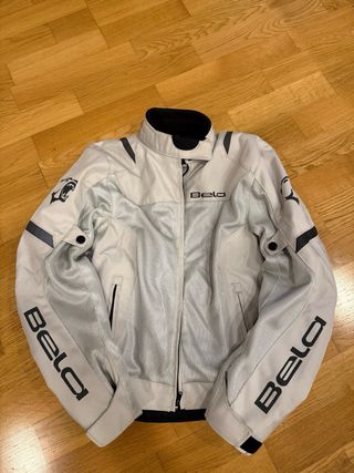 Chaqueta Moto Bela Gris Claro Talla XS